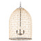 Quorum Lighting Rattan Matte Black Pendant with by Quorum Lighting 6902-3-59