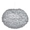 UMAGE UMAGE White Pendant Light with Grey Feather Shade 3010_4007