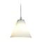 Access Lighting Martini Brushed Steel LED Mini Pendant by Access Lighting 28004-3C-BS/WHT