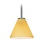 Access Lighting Martini Brushed Steel LED Mini Pendant by Access Lighting 28004-3R-BS/AMB