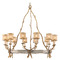 Corbett Lighting Corbett Lighting Parc Royale Vintage Gold Leaf & Stria Silver Leaf Chandelier 66-012-VGL/SSL