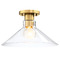Designers Fountain Lighting Designers Fountain Leena Brushed Gold Semi-Flushmount Light D307M-SF-BG