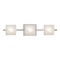 Besa Lighting Besa Lighting Paolo Satin Nickel LED Bathroom Light 3WS-7873GL-LED-SN