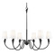 Z-Lite Z-Lite Claudelle Matte Black Chandelier 4014-46MB