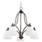 Quorum Lighting Barkley Oiled Bronze Chandelier by Quorum Lighting 6369-5-86