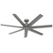 Hunter Fan Company Hunter Fan Company Downtown Matte Silver Ceiling Fan Without Light 51589