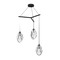Sonneman Lighting Liquid LED Multi-Light Pendant Black by Sonneman Lighting 2975.25C