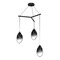 Sonneman Lighting Liquid LED Multi-Light Pendant Black by Sonneman Lighting 2975.25K
