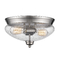 Z-Lite Amon Brushed Nickel Flush Mount by Z-Lite 722F2-BN