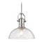 Design Classics Lighting Seeded Glass Pendant Light Satin Nickel 13-Inch Wide 1765-09 G1785-CS