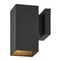 Design Classics Lighting Design Classics Powder Coated Black Rectangle Outdoor Wall Light 2001-PCBK