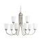 Progress Lighting Gather 27.75-Inch Chandelier in Brushed Nickel by Progress Lighting P4627-09