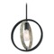 Satco Lighting Augusta Black & Wood Pendant by Satco Lighting 60/6984