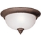 Kichler Lighting Dover 13.25-Inch Flush Mount in Tannery Bronze by Kichler Lighting 8064TZ