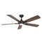 Modern Forms by WAC Lighting Modern Forms Mykonos 5 Bronze & Dark Walnut LED Ceiling Fan with Light FR-W2008-60L35BZDW