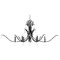 Quorum Lighting Majesty Matte Black Chandelier by Quorum Lighting 621-8-59