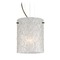 Besa Lighting Besa Lighting Tamburo Bronze LED Mini-Pendant Light with Cylindrical Shade 1KG-4006GL-LED-BR