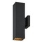 Design Classics Lighting Design Classics Powder Coated Black Rectangle Outdoor Wall Light 2002-PCBK