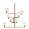 Visual Comfort Modern Collection Gambit 8-Light Chandelier in Aged Brass by Visual Comfort Modern 700GMBCR