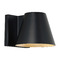 Visual Comfort Modern Collection Sean Lavin Bowman 4-Inch 3000K LED Outdoor Wall Light in Black by VC Modern 700WSBOW4B-LED830
