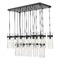 Z-Lite Z-Lite Fontaine Matte Black Multi-Light Pendant with Cylindrical Shade 7002P5-17L-MB