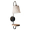Adesso Home Lighting Adesso Home Jeffrey Antique Brass with Black Accents Wall Lamp 3406-21