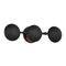 George Kovacs Lighting George Kovacs Undertas Textured Coal Black Vertical Bathroom Light P1315-076
