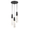 George Kovacs Lighting George Kovacs Drifting Droplets Coal LED Multi-Light Pendant with Abstract Shade P1284-66A-L