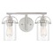 Quoizel Lighting Emerson Brushed Nickel 2-Light Bathroom Light by Quoizel Lighting EMR8602BN