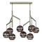 Visual Comfort Modern Collection Sean Lavin Sedona Double Chandelier in Nickel by Visual Comfort Modern 700SDNMPL2KS