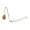 Alora Lighting Osorio LED Wall Lamp in Brass & Matte White by Alora Lighting WV347104MWVB