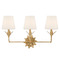Crystorama Lighting Crystorama Lighting Broche Antique Gold Bathroom Light 573-OP-GA