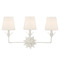 Crystorama Lighting Crystorama Lighting Broche Matte White Bathroom Light 573-OP-MT