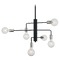 Satco Lighting Ryder Black & Polished Nickel Chandelier by Satco Lighting 60/7354