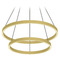 Kuzco Lighting Cerchio Brushed Gold LED Pendant by Kuzco Lighting CH87824-BG