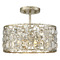 Meridian 13-Inch Semi-Flush in Silver Gold by Meridian M60033SG
