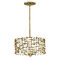 Fredrick Ramond Farrah 16-Inch Convertible Drum Pendant in Gold by Fredrick Ramond FR33103BNG