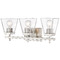 Z-Lite Lauren Brushed Nickel Bathroom Light by Z-Lite 819-3V-BN