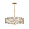 Fredrick Ramond Farrah 28-Inch Drum Chandelier in Burnished Gold by Fredrick Ramond FR33104BNG