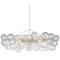 Visual Comfort Signature Collection Julie Neill Talia Linear Chandelier in Plaster White by Visual Comfort Signature JN5116PWCG