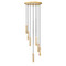 Z-Lite Z-Lite Stari Modern Gold Multi-Light Pendant 1956P-7R-MGLD