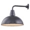 Recesso Lighting by Dolan Designs Black Gooseneck Barn Light with 18-Inch Dome Shade BL-ARMD3-BLK/BL-SH18D-BLK