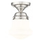 Z-Lite Z-Lite Vaughn Brushed Nickel Semi-Flushmount Light 735F1-BN
