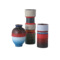 Currey and Company Lighting Happy 80s Vase Set of 3 in Mixed Finishes by Currey & Company 1200-0929