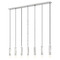 Z-Lite Z-Lite Stari Brushed Nickel Multi-Light Pendant 1956P-7L-BN