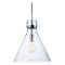 Maxim Lighting Maxim Lighting Seafarer Polished Chrome LED Pendant Light with Conical Shade 26119CDPC/BUL