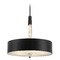 George Kovacs Lighting George Kovacs Drifting Droplets Coal Pendant Light with Drum Shade P1285-66A-L