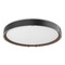 Kuzco Lighting Kuzco Lighting Essex Black & Walnut LED Flushmount Light FM43920-BK/WT-5CCT