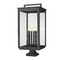 Z-Lite Z-Lite Hartwell Sand Black Post Light 5019PHXXLS-SQPM-BK