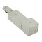 WAC Lighting Brushed Nickel J Track Live End BX Connector by WAC Lighting JBXLE-BN